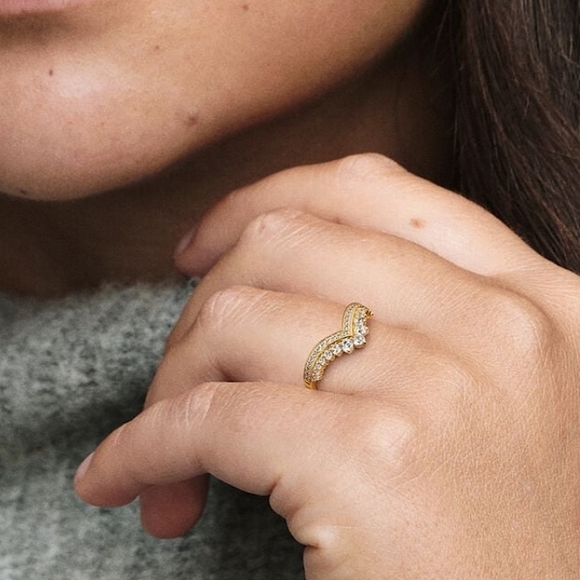 Authentic NEW Timeless Wish Tiara Ring 14K GP CZ Two Available - Picture 4 of 10